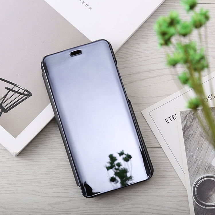 Mirror Clear View Horizontal Flip PU Leather Case for Xiaomi Redmi 6, with Holder
