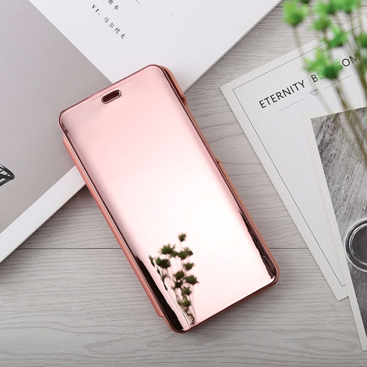 Mirror Clear View Horizontal Flip PU Leather Case for Xiaomi Redmi 6, with Holder