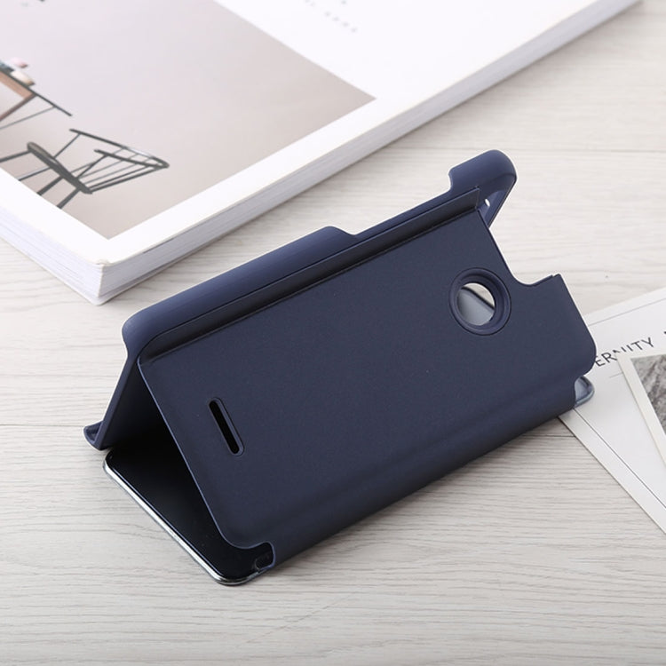 Mirror Clear View Horizontal Flip PU Leather Case for Xiaomi Redmi 6A, with Holder