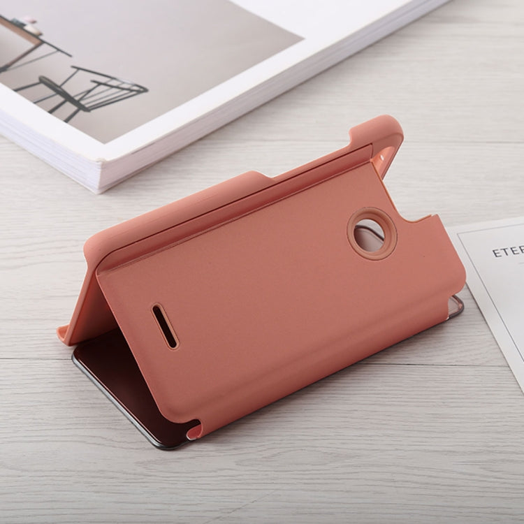 Mirror Clear View Horizontal Flip PU Leather Case for Xiaomi Redmi 6A, with Holder