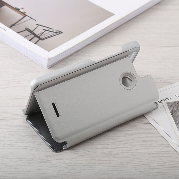 Mirror Clear View Horizontal Flip PU Leather Case for Xiaomi Redmi 6A, with Holder