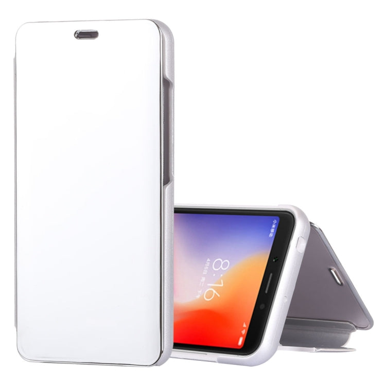 Mirror Clear View Horizontal Flip PU Leather Case for Xiaomi Redmi 6A, with Holder