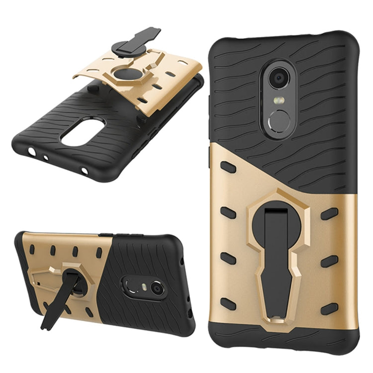 For Xiaomi Redmi 5 Plus PC + TPU Dropproof Sniper Hybrid Protective Back Case with 360 Degree Rotation Holder