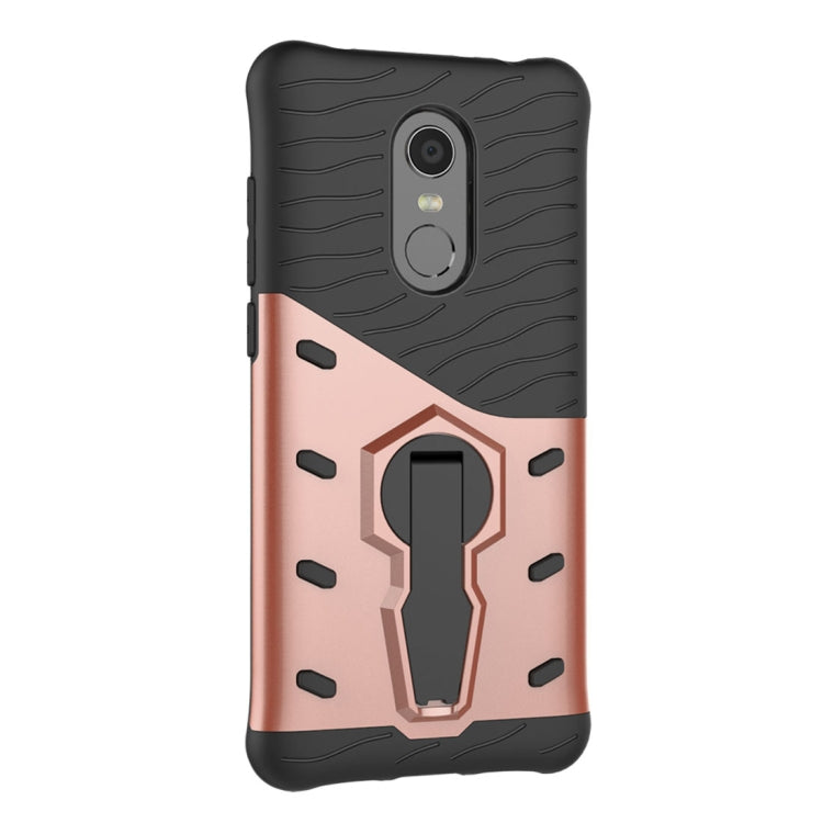 For Xiaomi Redmi 5 Plus PC + TPU Dropproof Sniper Hybrid Protective Back Case with 360 Degree Rotation Holder