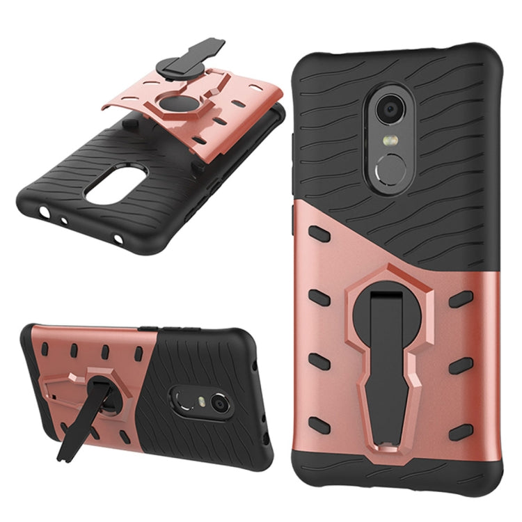 For Xiaomi Redmi 5 Plus PC + TPU Dropproof Sniper Hybrid Protective Back Case with 360 Degree Rotation Holder