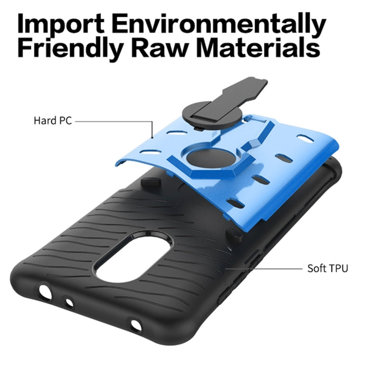 For Xiaomi Redmi 5 Plus PC + TPU Dropproof Sniper Hybrid Protective Back Case with 360 Degree Rotation Holder