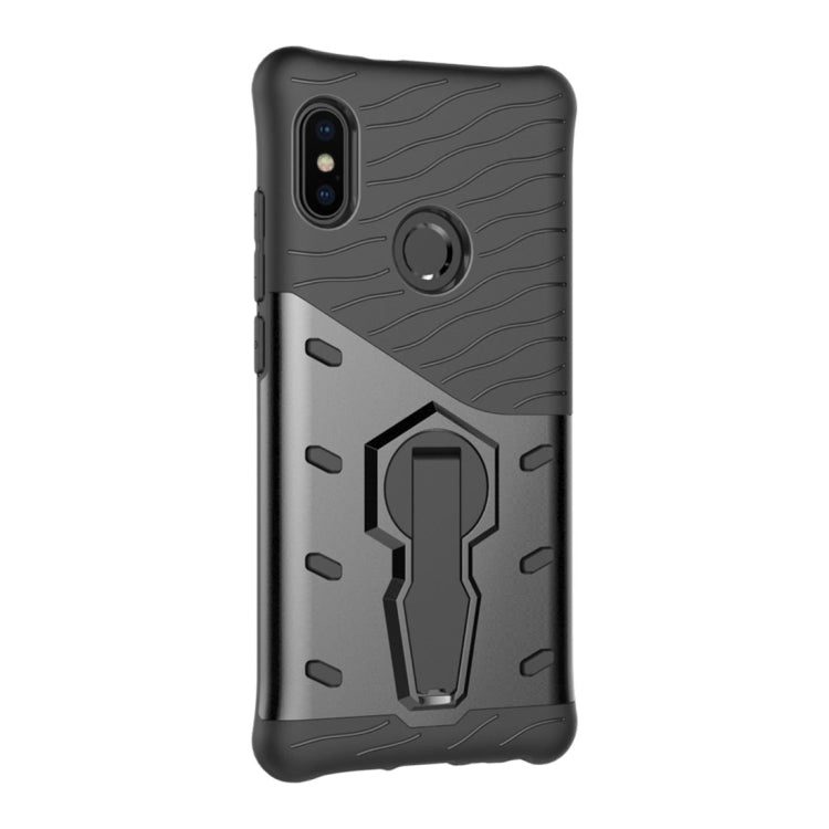 For Xiaomi Redmi Note 5 Pro PC + TPU Dropproof Sniper Hybrid Protective Back Case with 360 Degree Rotation Holder