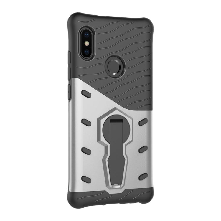 For Xiaomi Redmi Note 5 Pro PC + TPU Dropproof Sniper Hybrid Protective Back Case with 360 Degree Rotation Holder