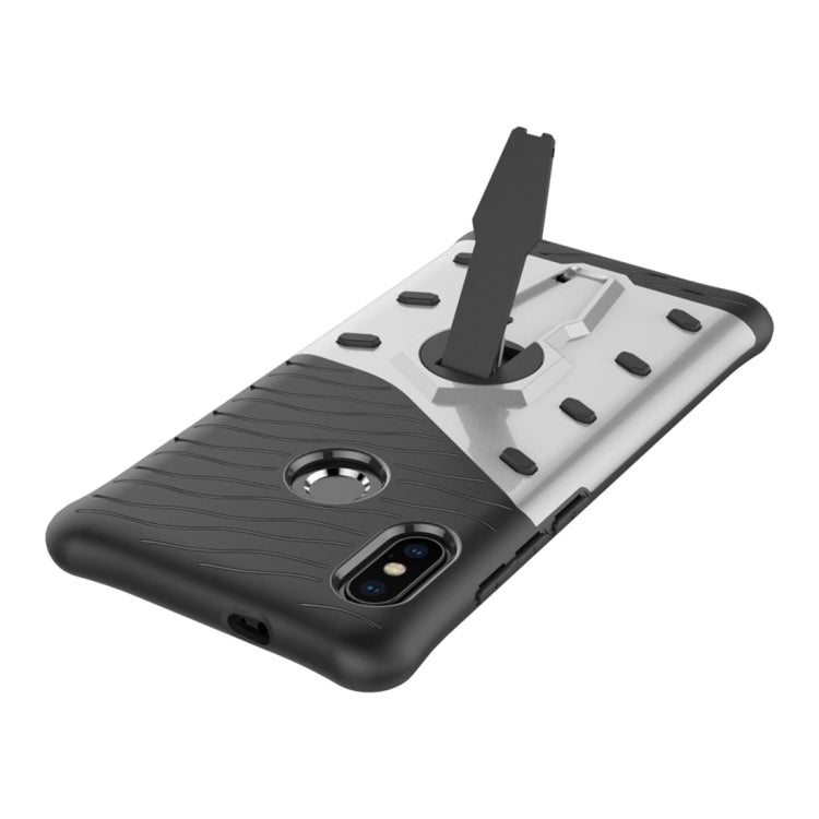 For Xiaomi Redmi Note 5 Pro PC + TPU Dropproof Sniper Hybrid Protective Back Case with 360 Degree Rotation Holder