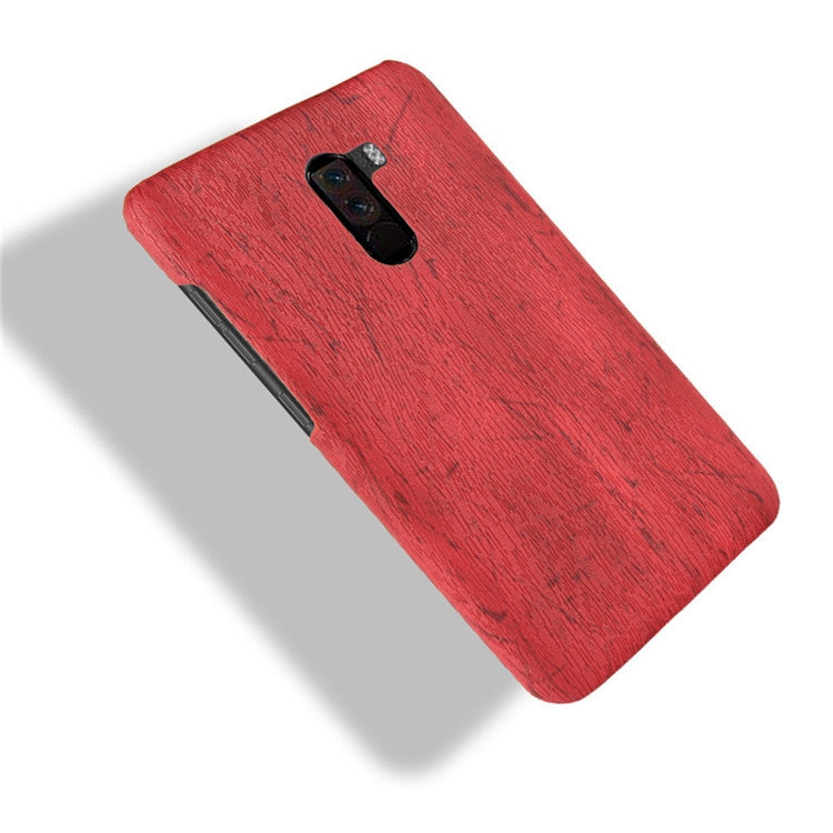 Wood Texture PC +PU Case for Xiaomi POCO F1