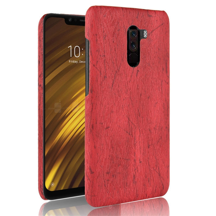 Wood Texture PC +PU Case for Xiaomi POCO F1