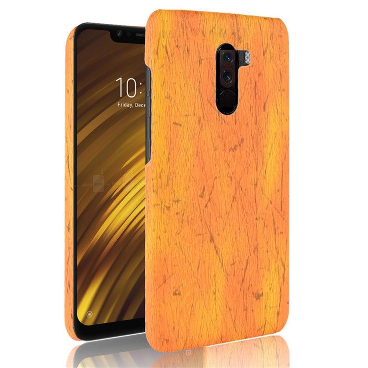 Wood Texture PC +PU Case for Xiaomi POCO F1
