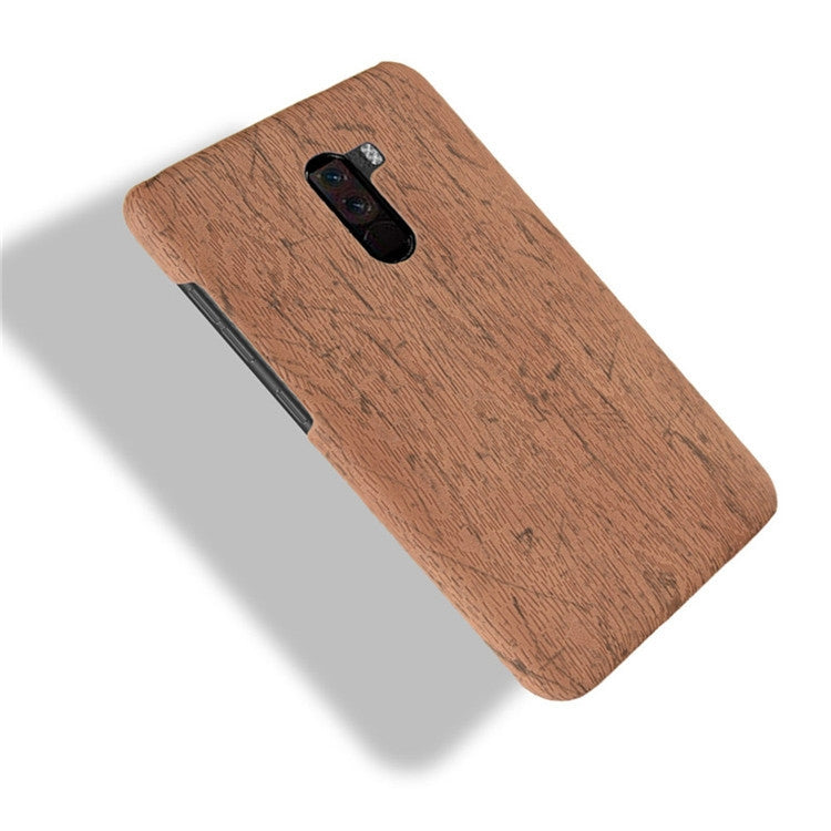 Wood Texture PC +PU Case for Xiaomi POCO F1