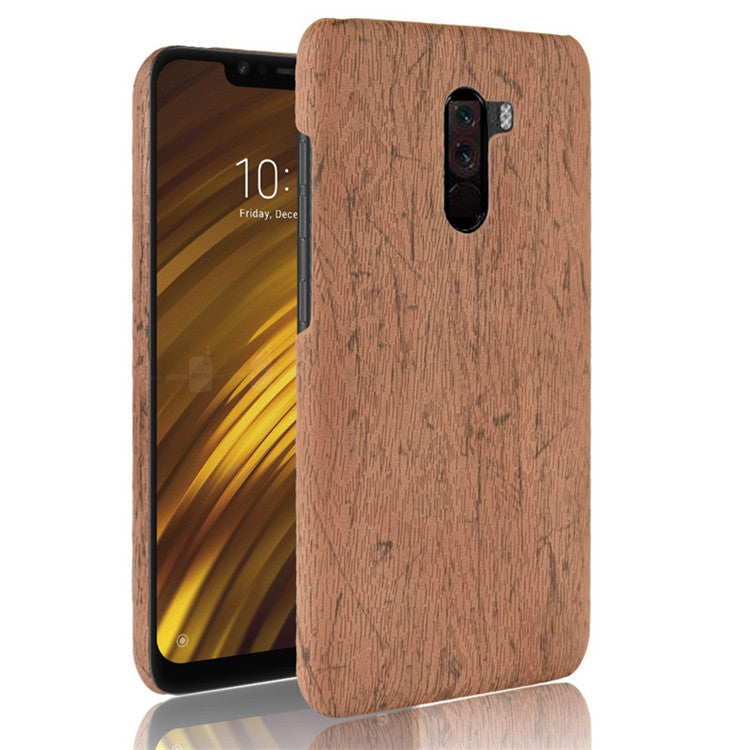 Wood Texture PC +PU Case for Xiaomi POCO F1