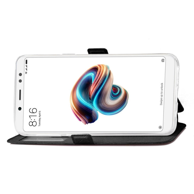 Argyles Texture Horizontal Flip Leather Case for Xiaomi Redmi Note 5 Pro, with Holder & Card Slots & Call Display ID