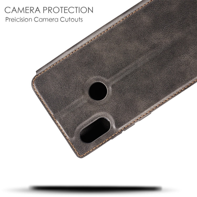 Retro Simple Ultra-thin Magnetic Horizontal Flip Leather Case for Xiaomi Redmi 6 Pro / MI A2 lite, with Holder & Card Slots & Lanyard