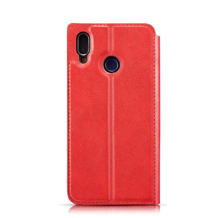 Retro Simple Ultra-thin Magnetic Horizontal Flip Leather Case for Xiaomi Redmi Note 7, with Holder & Card Slots & Lanyard