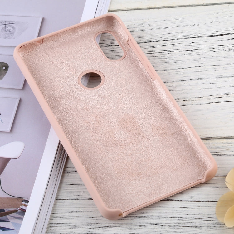 Solid Color Liquid Silicone Dropproof Protective Case for Xiaomi Mi Mix 2S