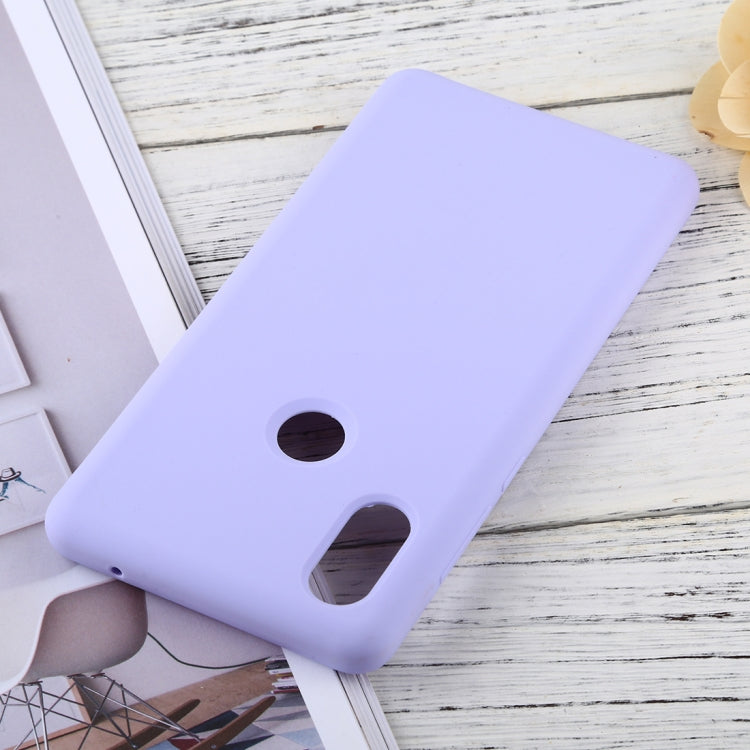 Solid Color Liquid Silicone Dropproof Protective Case for Xiaomi Mi Mix 2S