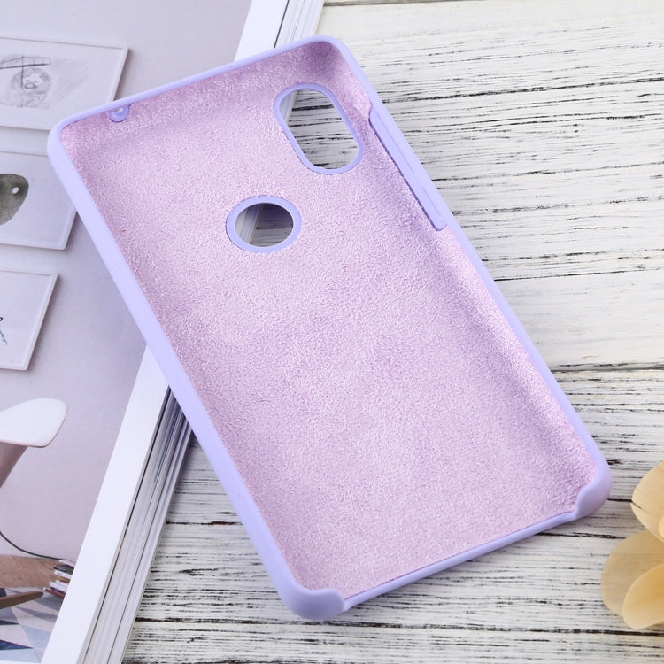 Solid Color Liquid Silicone Dropproof Protective Case for Xiaomi Mi Mix 2S