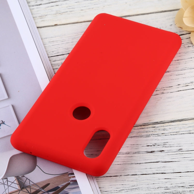 Solid Color Liquid Silicone Dropproof Protective Case for Xiaomi Mi Mix 2S
