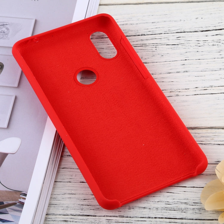 Solid Color Liquid Silicone Dropproof Protective Case for Xiaomi Mi Mix 2S