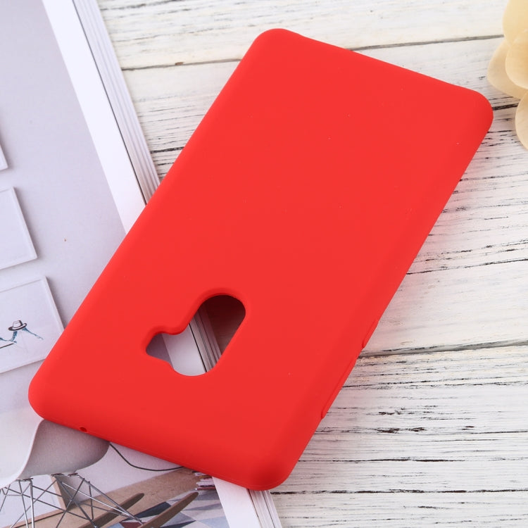Solid Color Liquid Silicone Dropproof Protective Case for Xiaomi Mi Mix 2