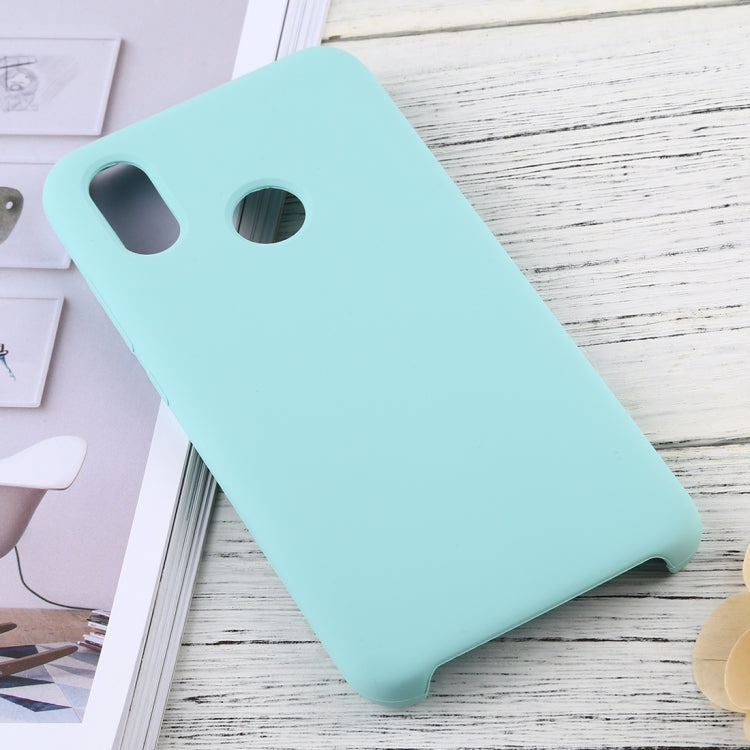 Solid Color Liquid Silicone Dropproof Protective Case for Xiaomi Mi 8