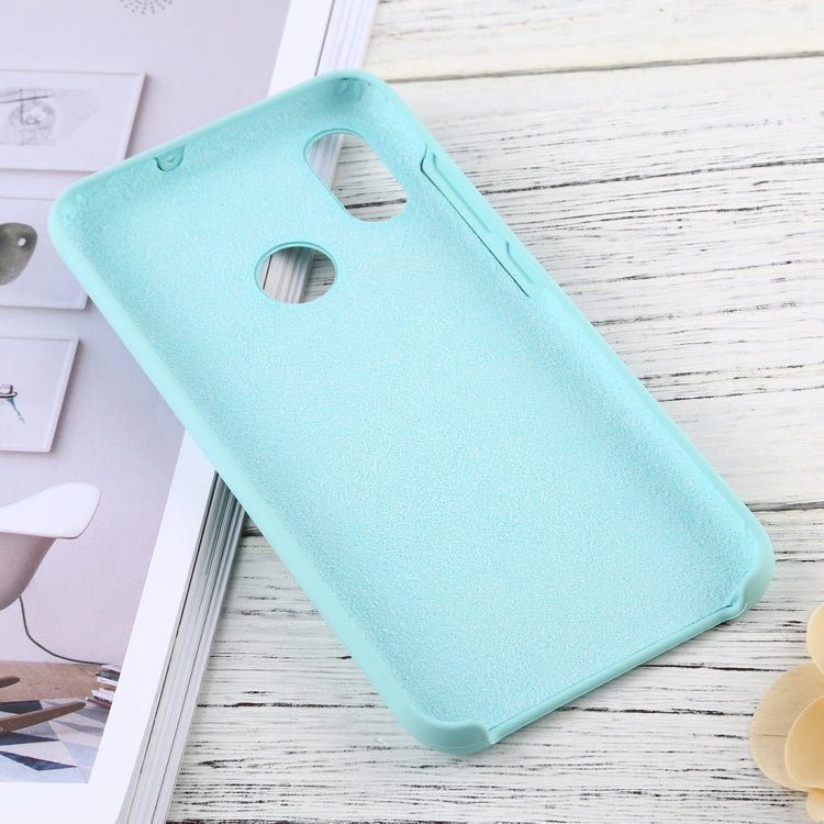 Solid Color Liquid Silicone Dropproof Protective Case for Xiaomi Mi 8