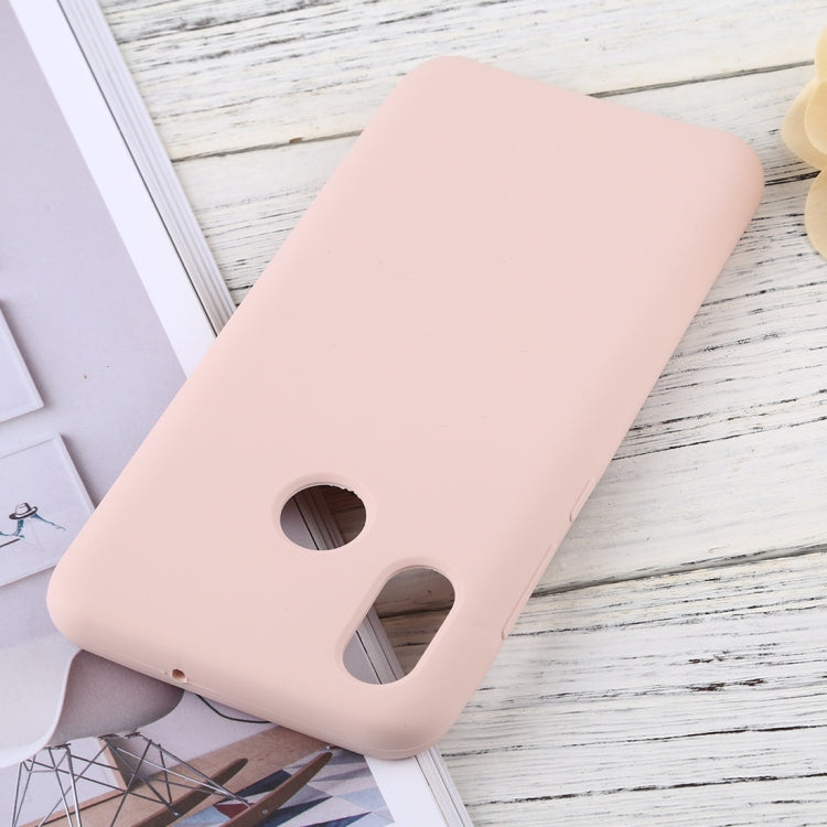 Solid Color Liquid Silicone Dropproof Protective Case for Xiaomi Mi 8