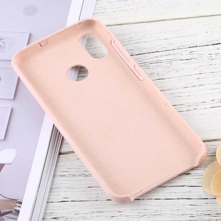 Solid Color Liquid Silicone Dropproof Protective Case for Xiaomi Mi 8