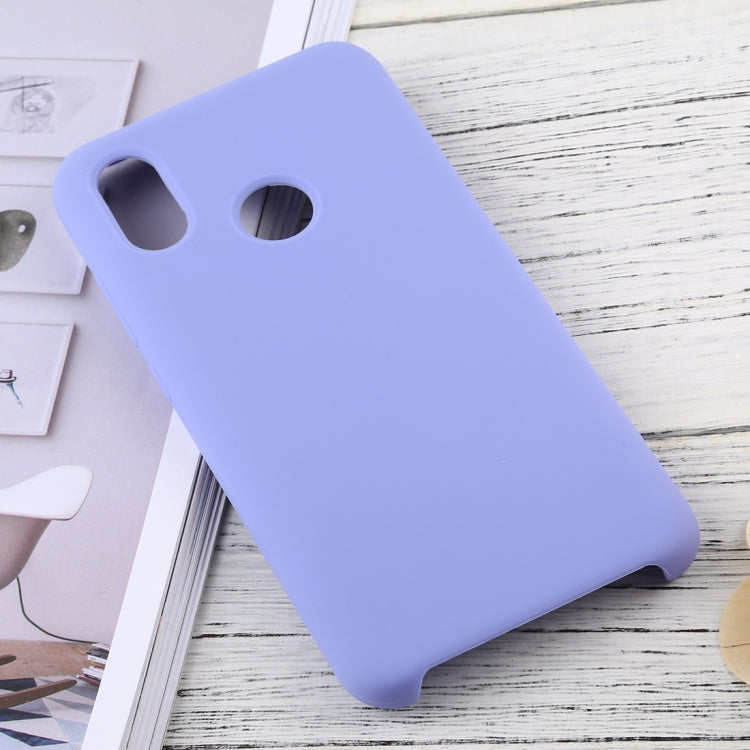 Solid Color Liquid Silicone Dropproof Protective Case for Xiaomi Mi 8