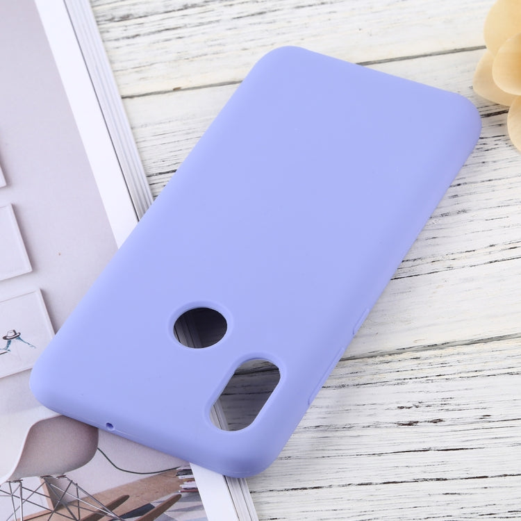 Solid Color Liquid Silicone Dropproof Protective Case for Xiaomi Mi 8