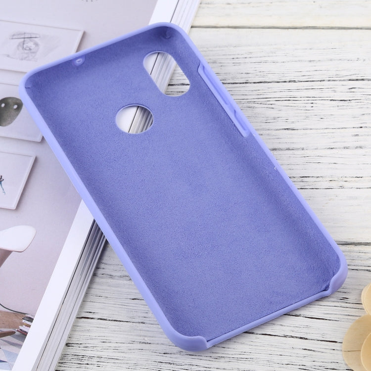 Solid Color Liquid Silicone Dropproof Protective Case for Xiaomi Mi 8
