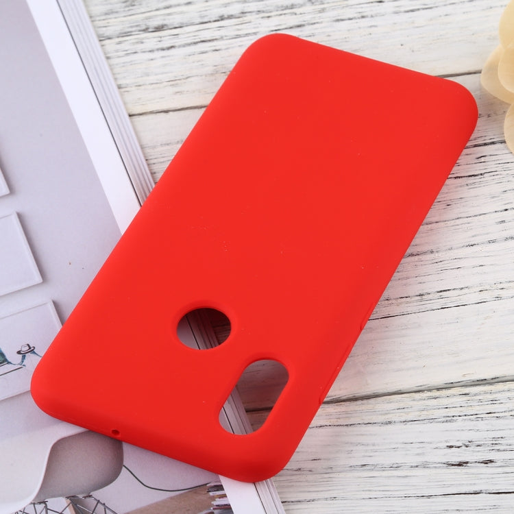 Solid Color Liquid Silicone Dropproof Protective Case for Xiaomi Mi 8