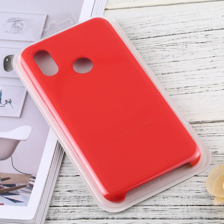 Solid Color Liquid Silicone Dropproof Protective Case for Xiaomi Mi 8