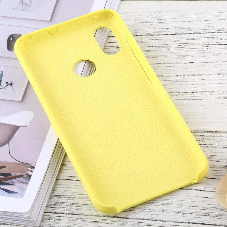 Solid Color Liquid Silicone Dropproof Protective Case for Xiaomi Mi 8