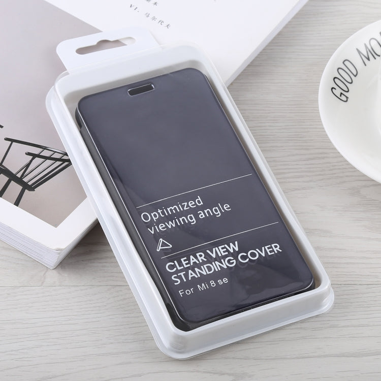 Mirror Clear View Horizontal Flip PU Leather Case for Xiaomi Redmi Note 5 Pro, with Holder