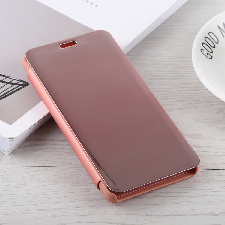 Mirror Clear View Horizontal Flip PU Leather Case for Xiaomi Redmi Note 5 Pro, with Holder