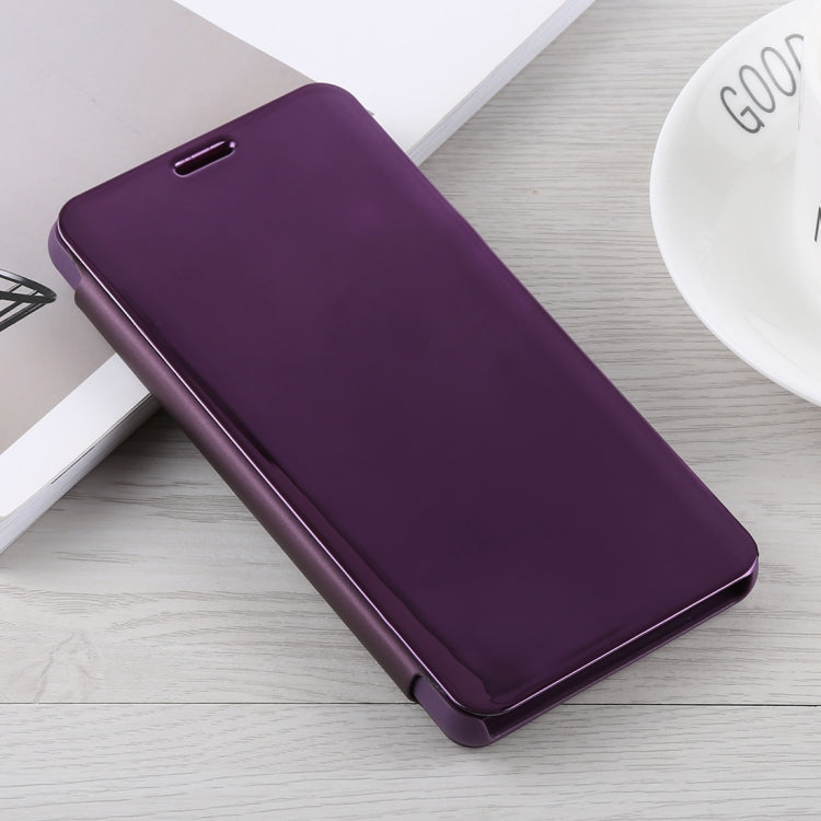 Mirror Clear View Horizontal Flip PU Leather Case for Xiaomi Mi 8, with Holder