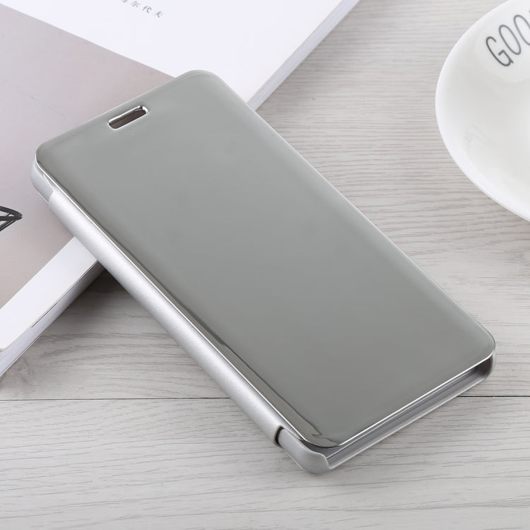 Mirror Clear View Horizontal Flip PU Leather Case for Xiaomi Mi 8, with Holder