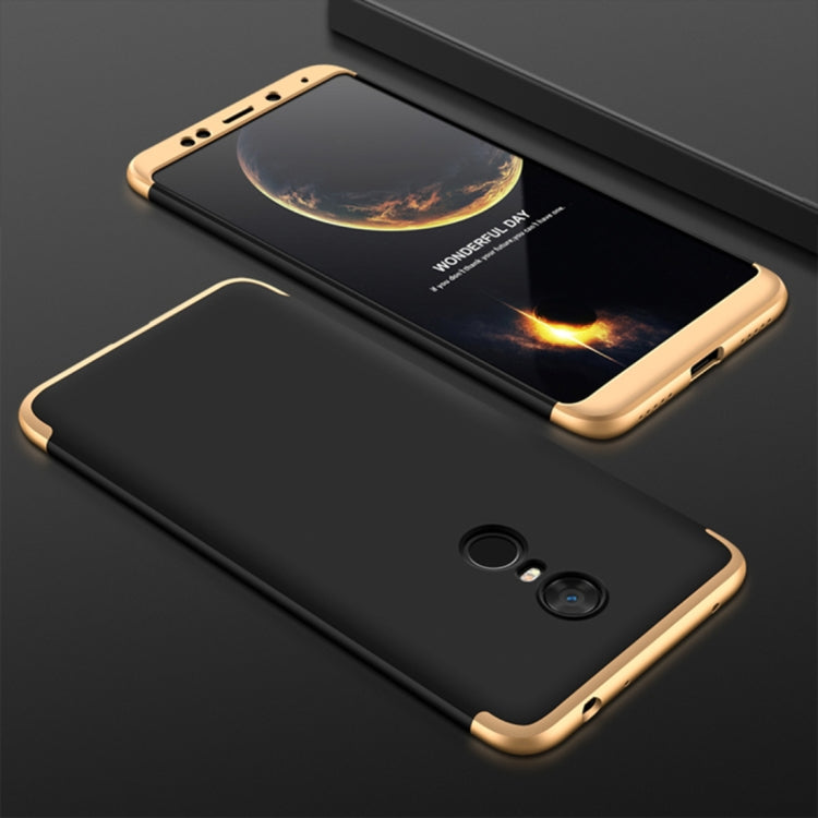 GKK Xiaomi Redmi 5 Plus Three Stage Splicing 360 Degree Full Coverage PC Protective Case Back Cover