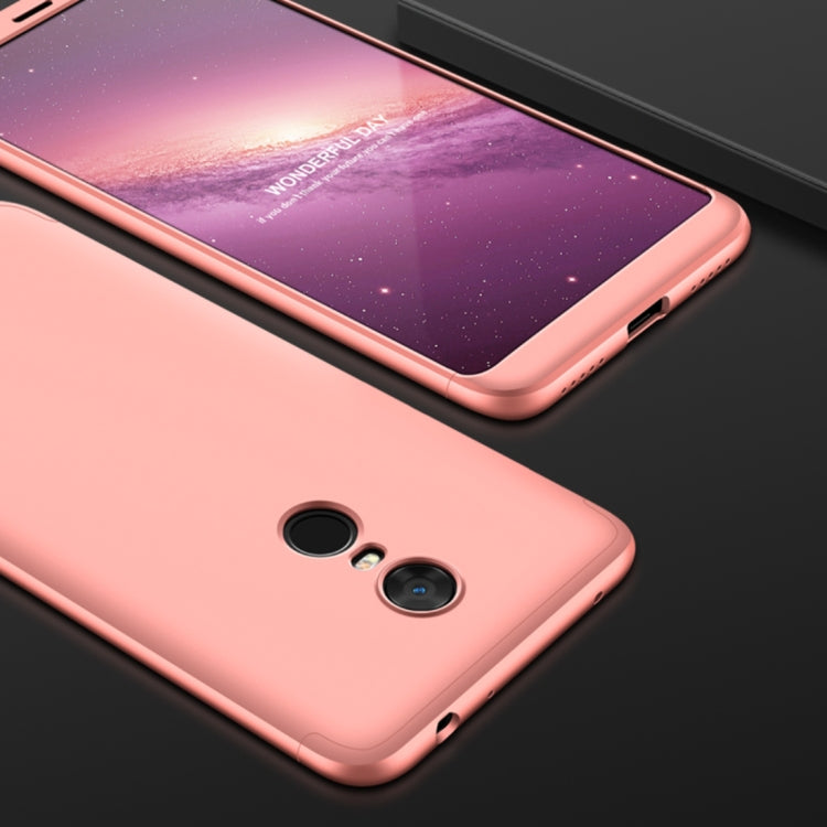 GKK Xiaomi Redmi 5 Plus Three Stage Splicing 360 Degree Full Coverage PC Protective Case Back Cover