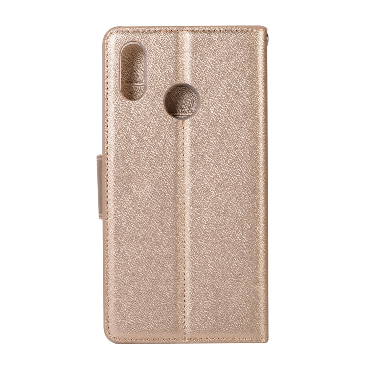 Silk Texture Horizontal Flip Leather Case for Xiaomi Mi 6X / A2, with Holder & Card slots & Wallet & Photo Frame