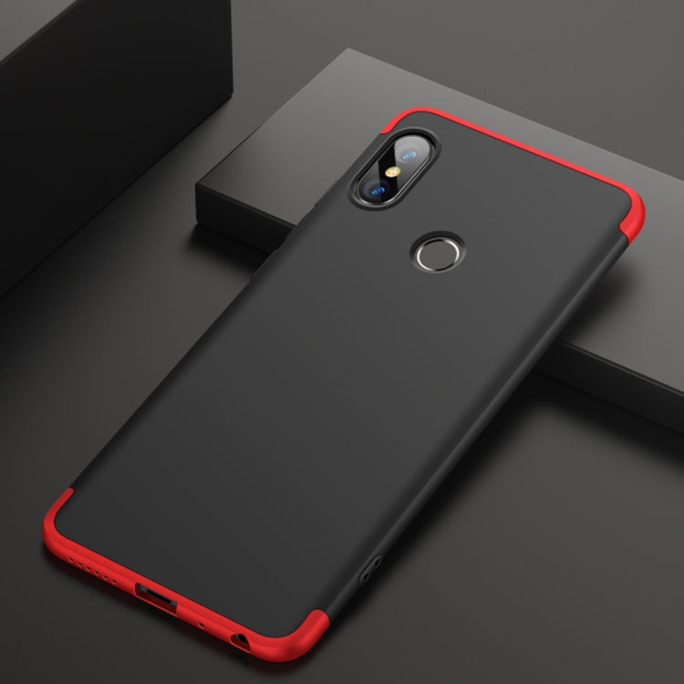 GKK Xiaomi Redmi Note 5 Pro Three Stage Splicing 360 Degree Full Coverage PC Protective Case Back Cover