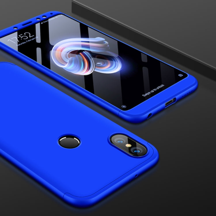 GKK Xiaomi Redmi Note 5 Pro Three Stage Splicing 360 Degree Full Coverage PC Protective Case Back Cover