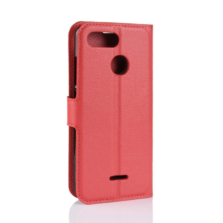 Litchi Texture Horizontal Flip Leather Case for Xiaomi Redmi 6, with Wallet & Holder & Card Slots
