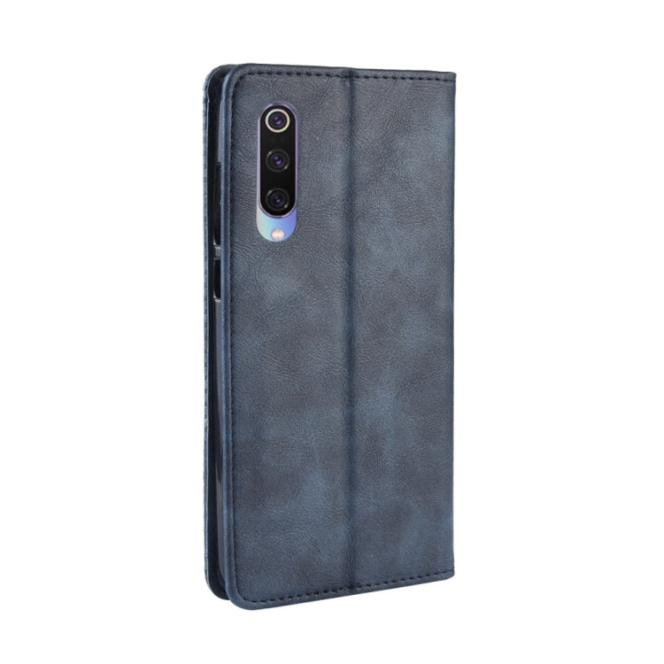 Magnetic Buckle Retro Texture Horizontal Flip Leather Case for Xiaomi Mi 9, with Holder & Card Slots & Wallet