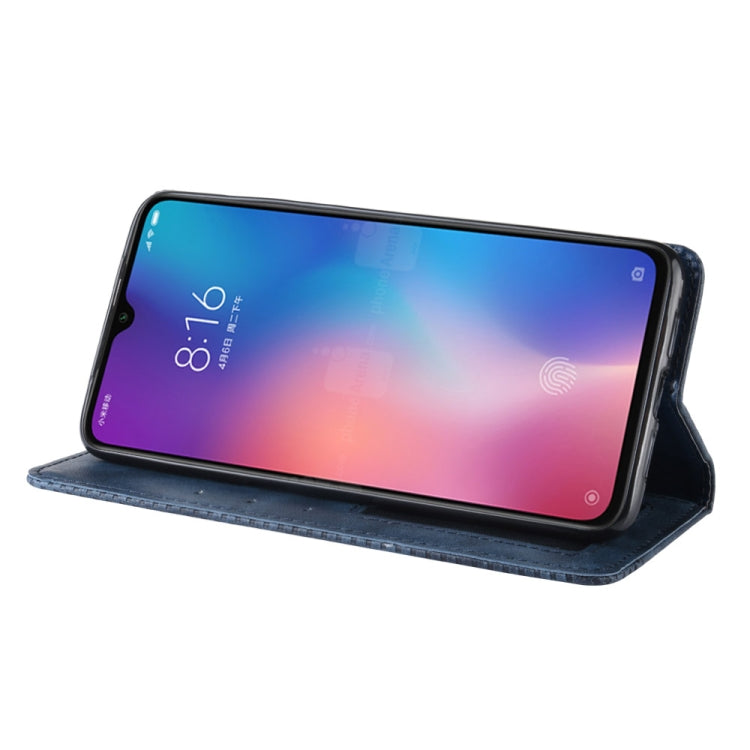 Magnetic Buckle Retro Texture Horizontal Flip Leather Case for Xiaomi Mi 9, with Holder & Card Slots & Wallet