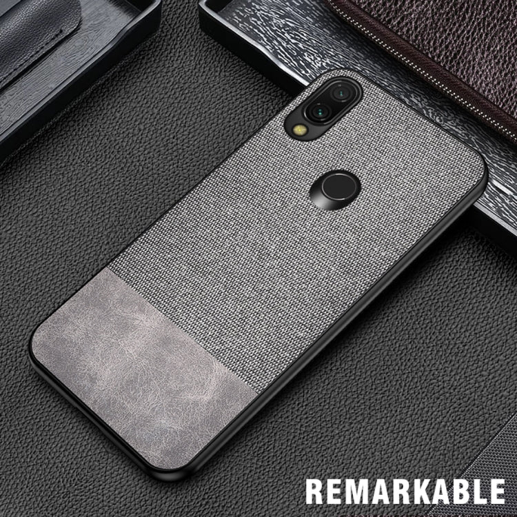 Shockproof Splicing PU + Cloth Protective Case for Xiaomi Redmi 7